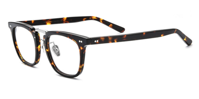 Tortoise Acetate Rectangular Eyeglasses 