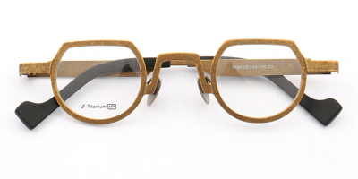 Wide Temple Titanium Plate High Prescription Glasses Frames