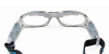 Gray Clear Acetate Prescription Safety Glasses for Football -back