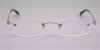 Oval Wire Titanium Rimless Glasses Super Light