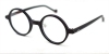 Vintage Small Round glasses for men Matte Black -l