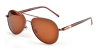Aviator eyeglasses-brown diagonal