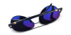 Prescription Polarized Sunglasses with Black Aviator Frames (Prescrition)back