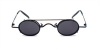 Hipster Small Sunglassess, Black Frame