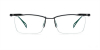 Pure Titanium Semi Rimless Glasses | Top Browline Bar dominance