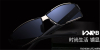 Polarized Rectangular Rimless Sunglasses for Mens Flush/Light Adjusting