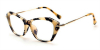 Best Zebra Cat Eye Glasses diagonal