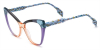 Best Colorful Clear Zebra Cat Eye Glasses