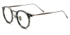 Browline Round Glasses with Titanium frame 