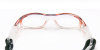 Brown Clear Acetate Prescription Safety Glasses for Football-back