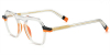 Colorful Thick Rim Acetate Clear Glasses 