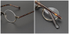 Oval Semi Rimless Titanium Womens Eyeglasses Frames
