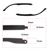 Eyeglasses replacement temple arms, 5-7.5 mm width