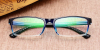 Elastic Plastic Rectangular Glasses, Crysral Blue