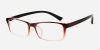 Elastic Plastic Rectangular Glasses, Crysral Brown , Crysral Brown-l