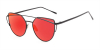 Hipster Colored Lenses Glasses with Aviator Frames-diagonal