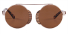 Polarized Round Metal Wooden Glasses Frames