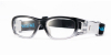 Black Clear Acetate Prescription Safety Glasses  for Football-diagonal