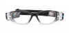 Black Clear Acetate Prescription Safety Glasses  for Football front