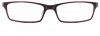 Elastic Plastic Rectangular Glasses,  Crysral Purple