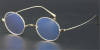 Oval Pure Titanium Saddle Bridge Eyeglasses