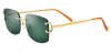 Rectangular Rimless Sunglasses for Mens