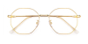 Round Bifocal Lenses glasses, Golden 