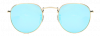 Round glasses with golden frame 