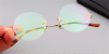 Round Glasses for Men Steve Jobs glasses, golden-c