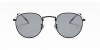 Round glasses with thin black frame-f