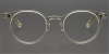 Round Horn Rimmed Clear Glasses