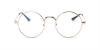 Round Prescription Glasses with Progressive Lenses-front
