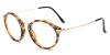 Browline Round Glasses for Oblong Face-d