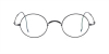 Titanium Saddle bridge eyeglasses, Gandhi Style, Cable Temple Design