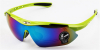 Safety Prescription Glasses  for Cycling green-diagonal