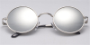 Discount round glasses for men, Retro Silver-c