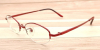 Red Small Titanium Womens Eyeglasses Frames | Design for Power Prescription