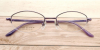 Red Small Titanium Womens Eyeglasses Frames | Design for Power Prescription
