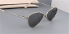 Prescription Designer Sunglasses, GIGI Hadid Cat Eye, Silver