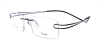 Rimless Glasses  for Oblong Face-l2