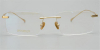 Rectangular Titanium Rimless Glasses