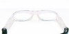 White Clear Acetate Prescription Safety Glasses for Football-back