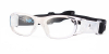 White Clear Acetate Prescription Safety Glasses for Football-diagonal