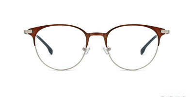 Metal Browline Glasses Designed for a Narrow Forehead 