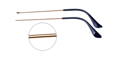 Golden Eyeglass replacement temple arms 0.9mm
