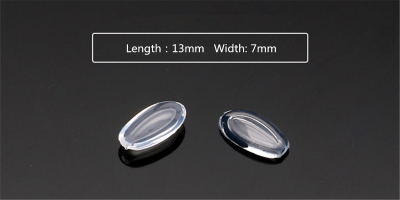 Parts of glasses-Oval Nose Pads on glasses 1.3cm*0.7cm