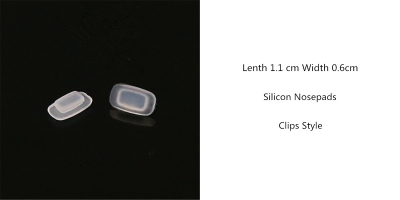 Non-Slip Silicone Nose Pad for Eyeglasses  Length 1.1cm  Width 0.6cm