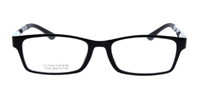 Rectangle Glasses for Oblong Face Cystal Black