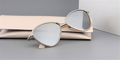 Glasses for Oval Face, Hipster glasses, Cat Eye, Silver