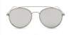 Hipster glasses with Silver Aviator Frame